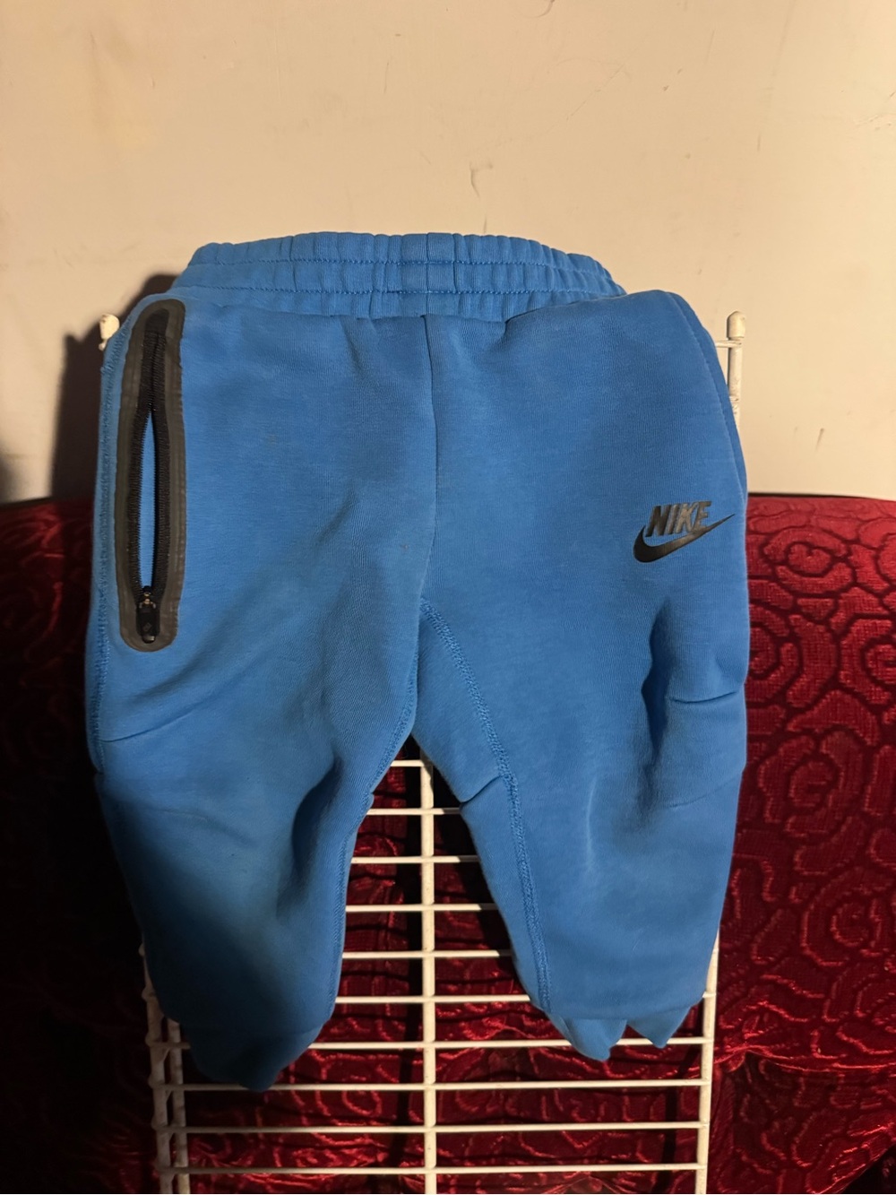 Nike Youth Royal Blue Fleece Joggers with Zip Pocket
